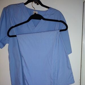 Sky Blue Scrub Set